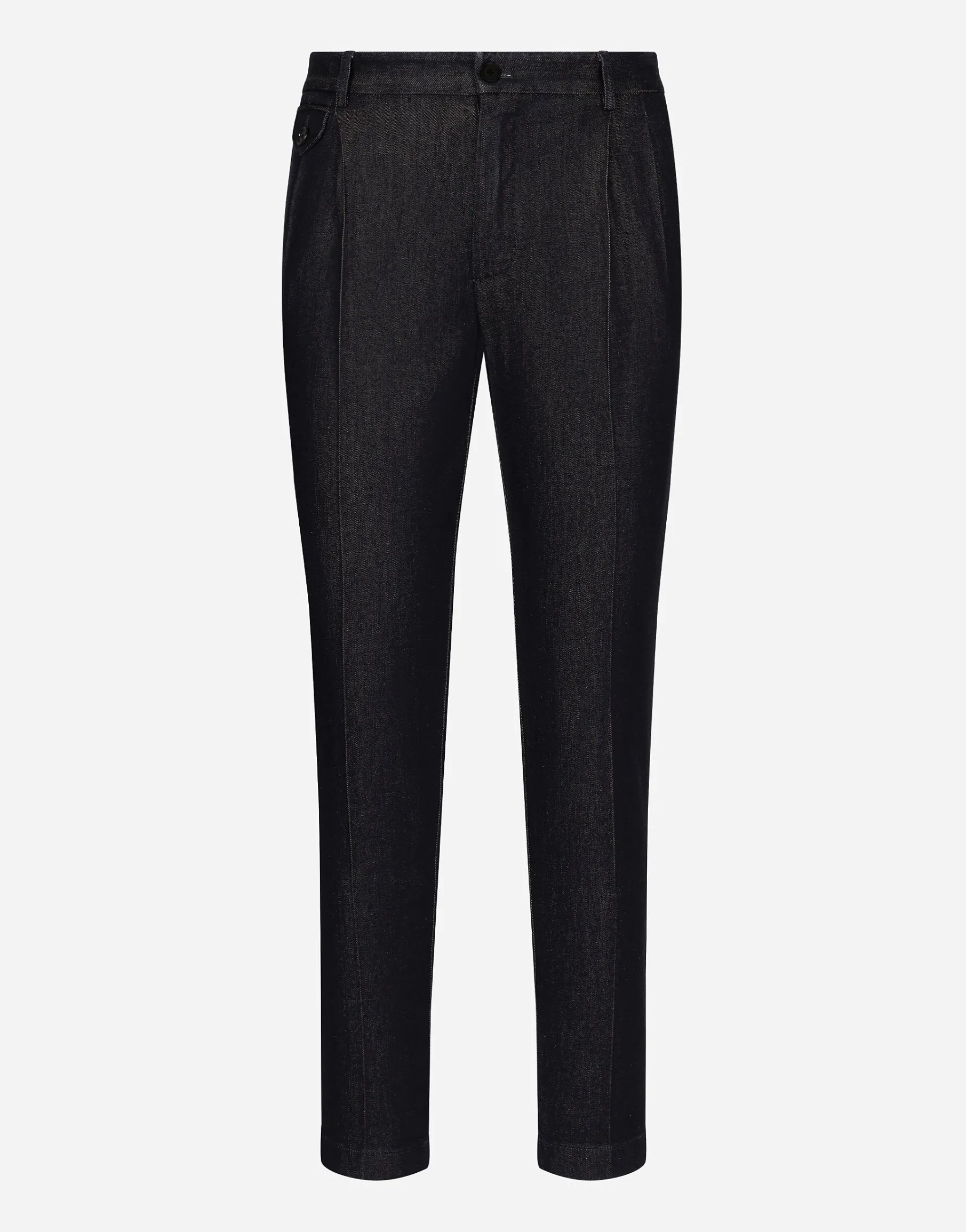 Chino jeans with pleats