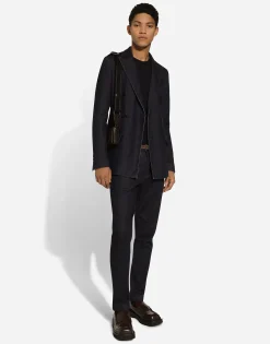 Chino jeans with pleats