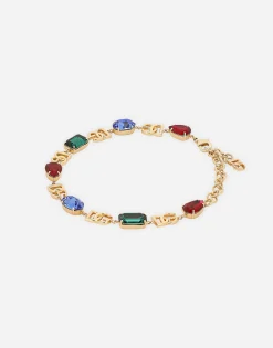 Choker with DG logo and multi-colored crystals