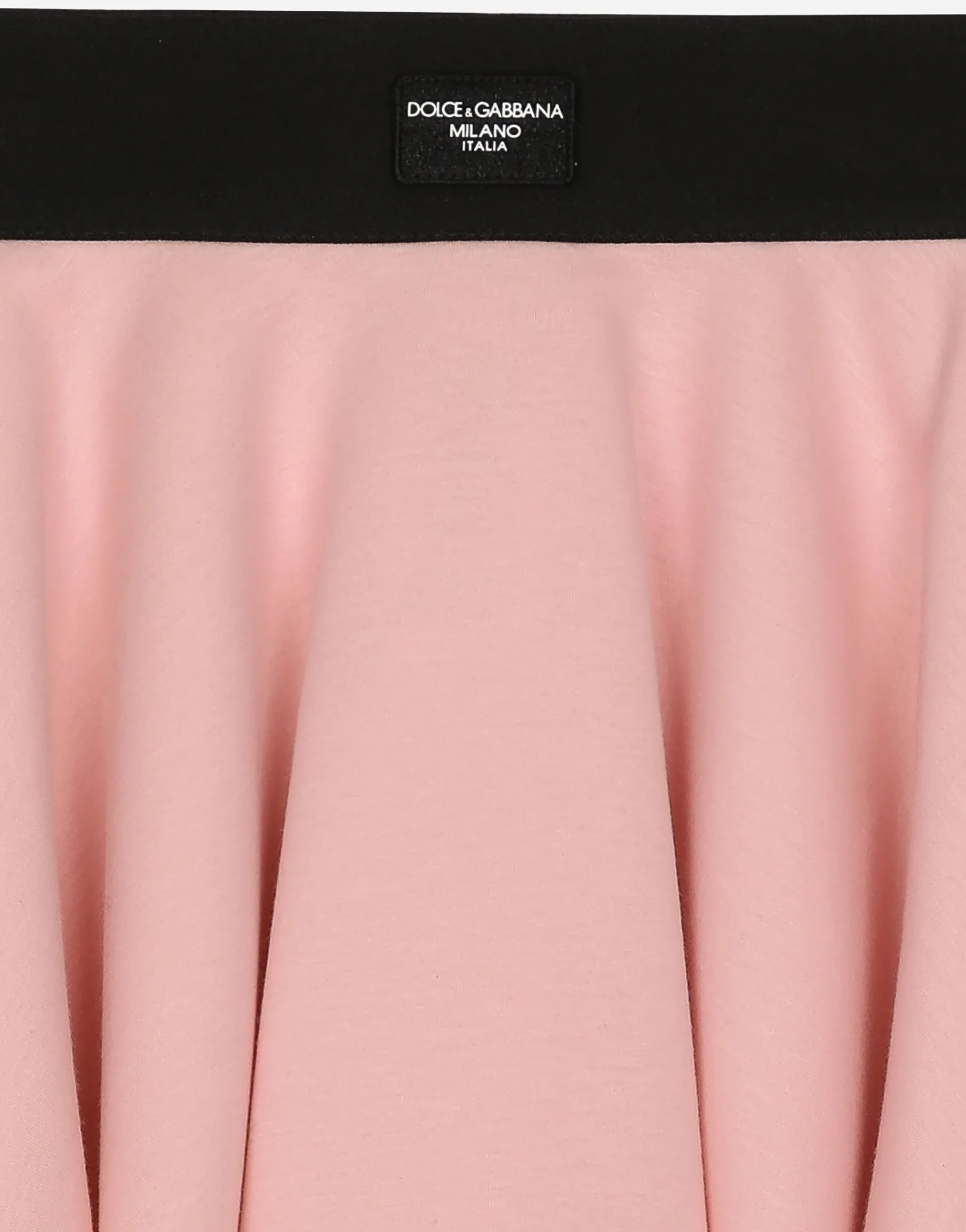 Circle miniskirt with logo tag
