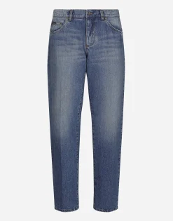 Classic blue denim jeans