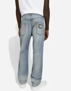 Classic blue denim jeans