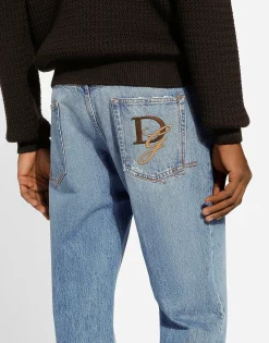 Classic jeans with DG embroidery