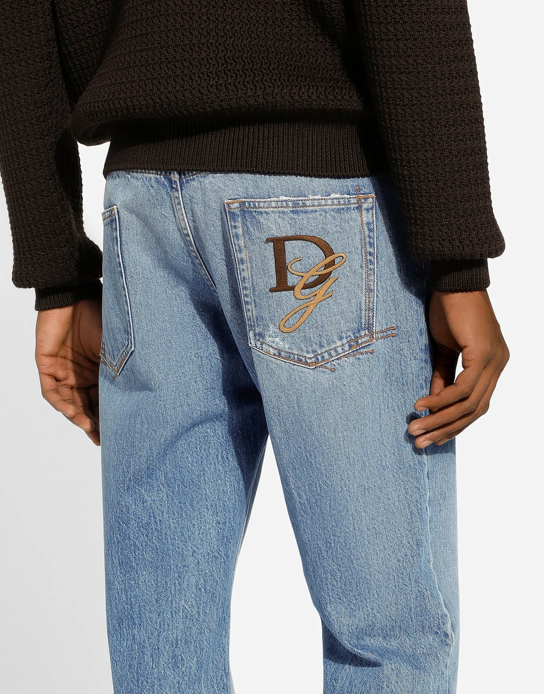 Classic jeans with DG embroidery