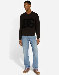 Classic jeans with DG embroidery