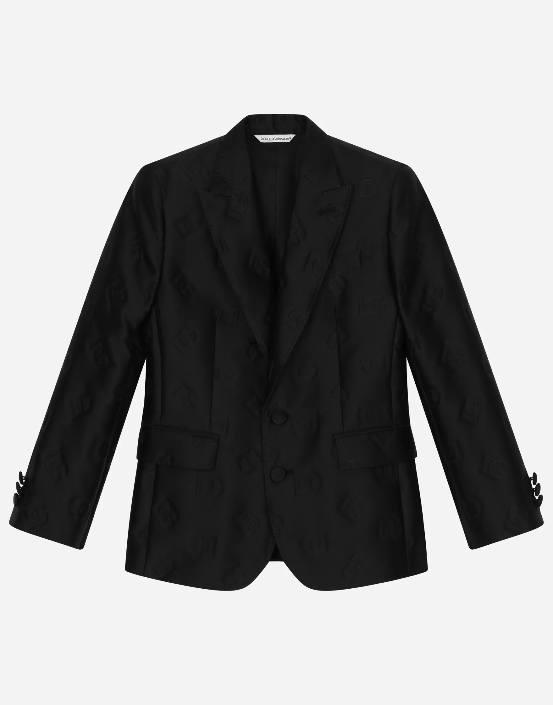 Classic silk jacquard two-button Sicilia-fit jacket