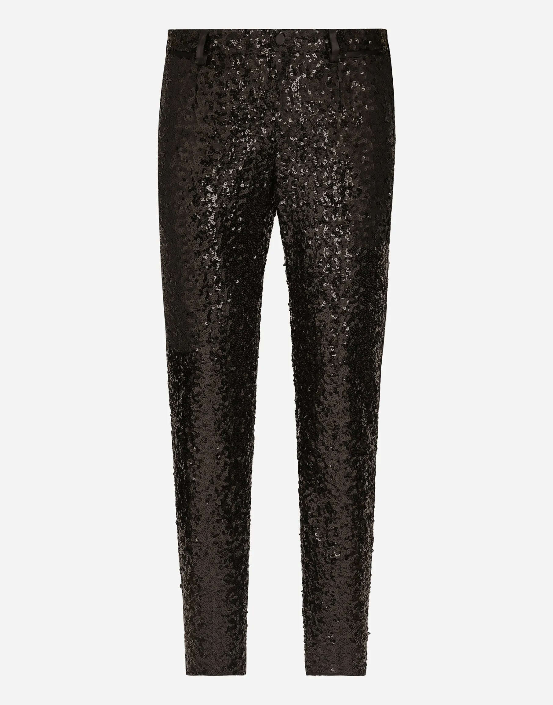 Classic tuxedo pants with sequins