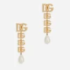Clip-on earrings with DG logo