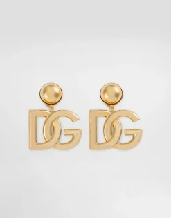 Clip-on earrings with DG logo