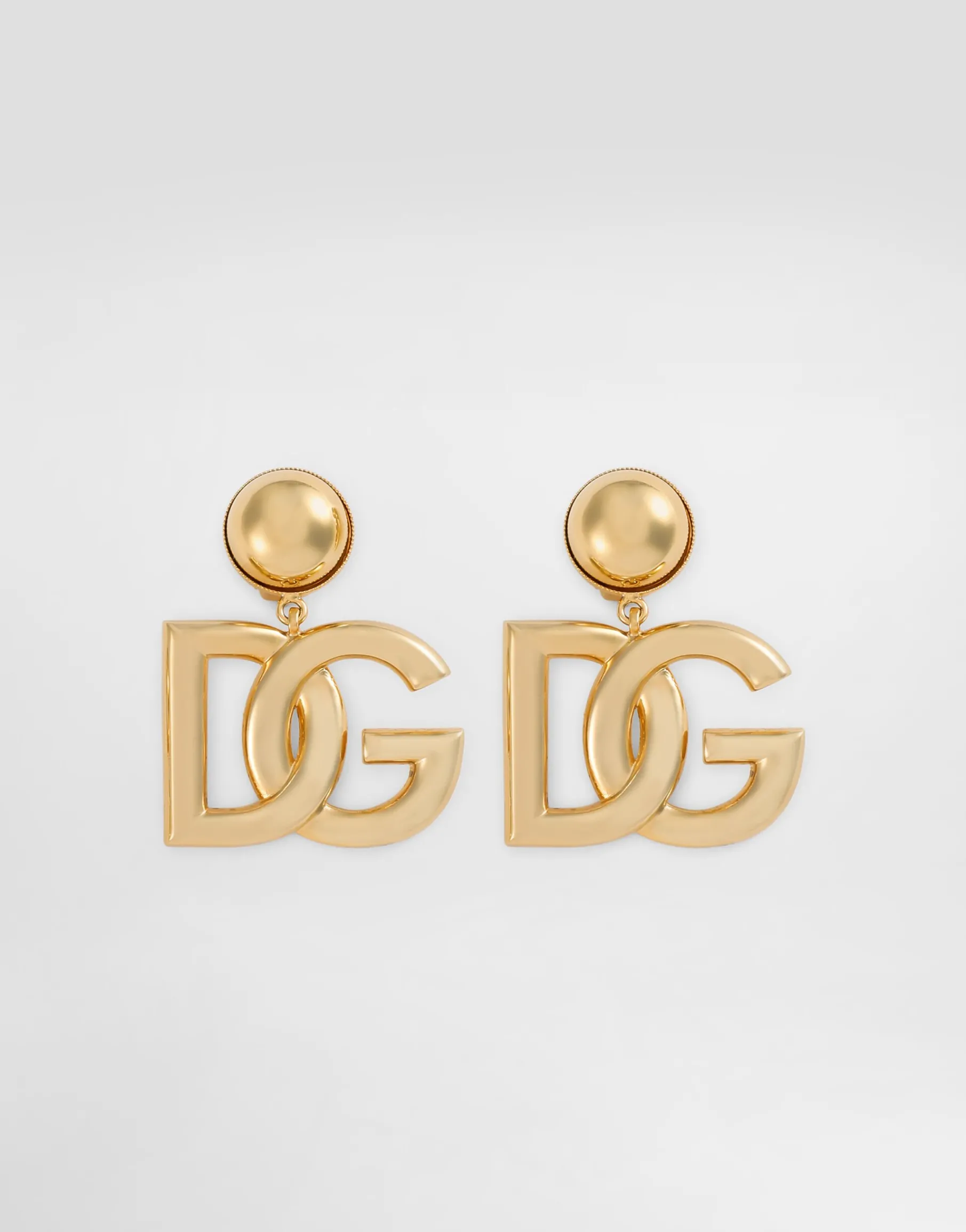Clip-on earrings with DG logo