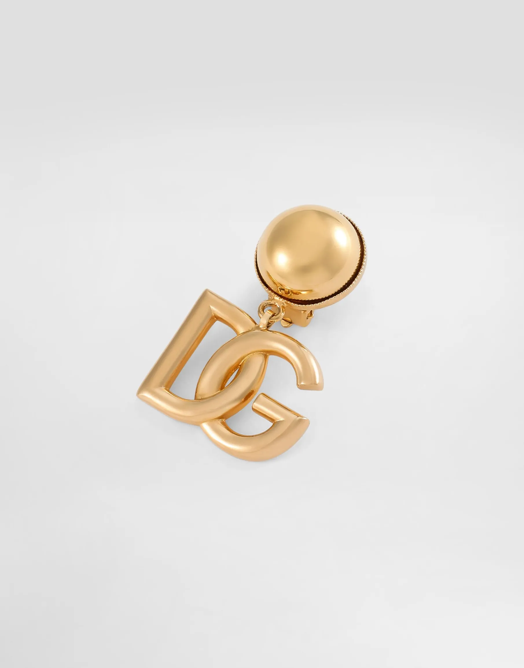Clip-on earrings with DG logo