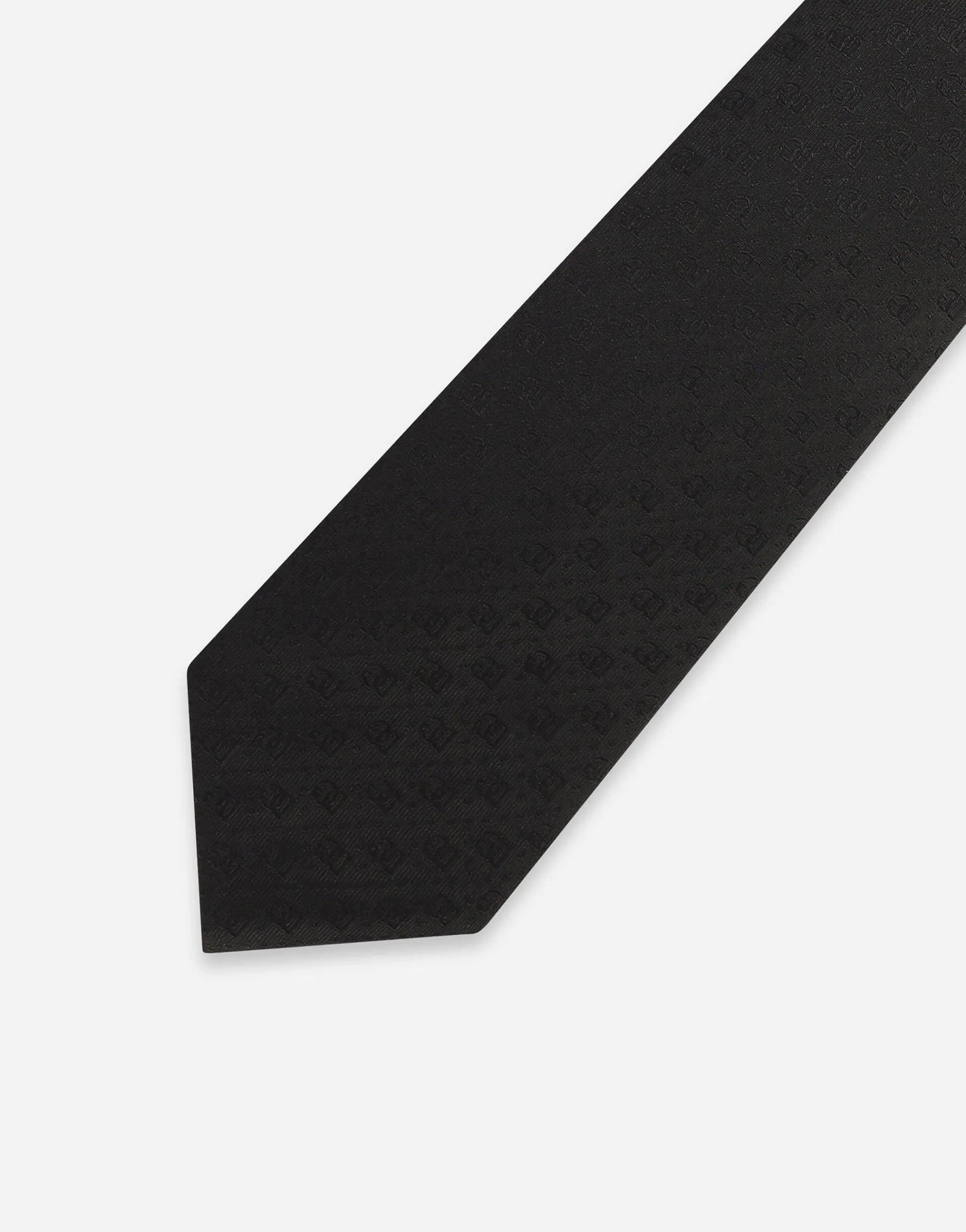 8-cm silk jacquard blade tie with DG logo
