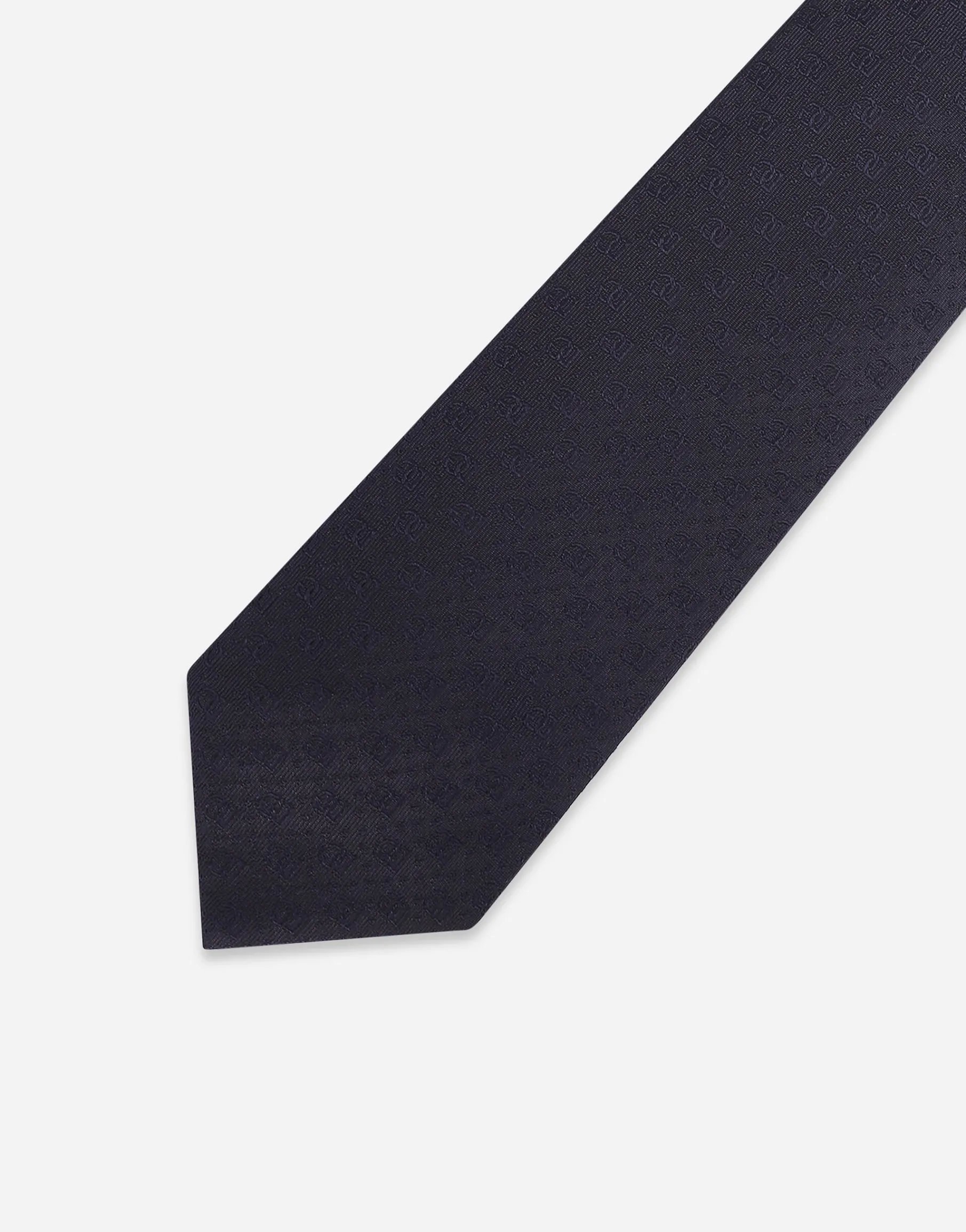 8-cm silk jacquard blade tie with DG logo