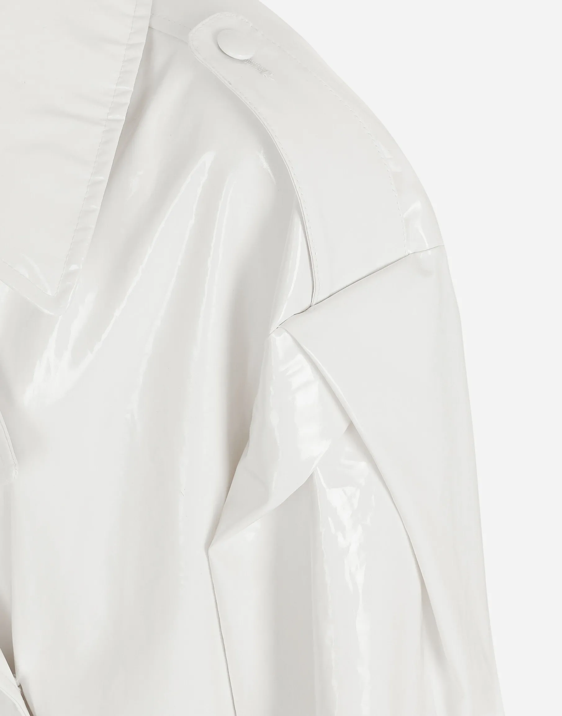 Coated cotton trench coat