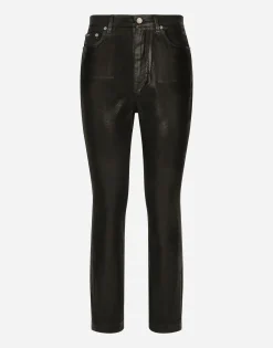Coated denim Grace jeans