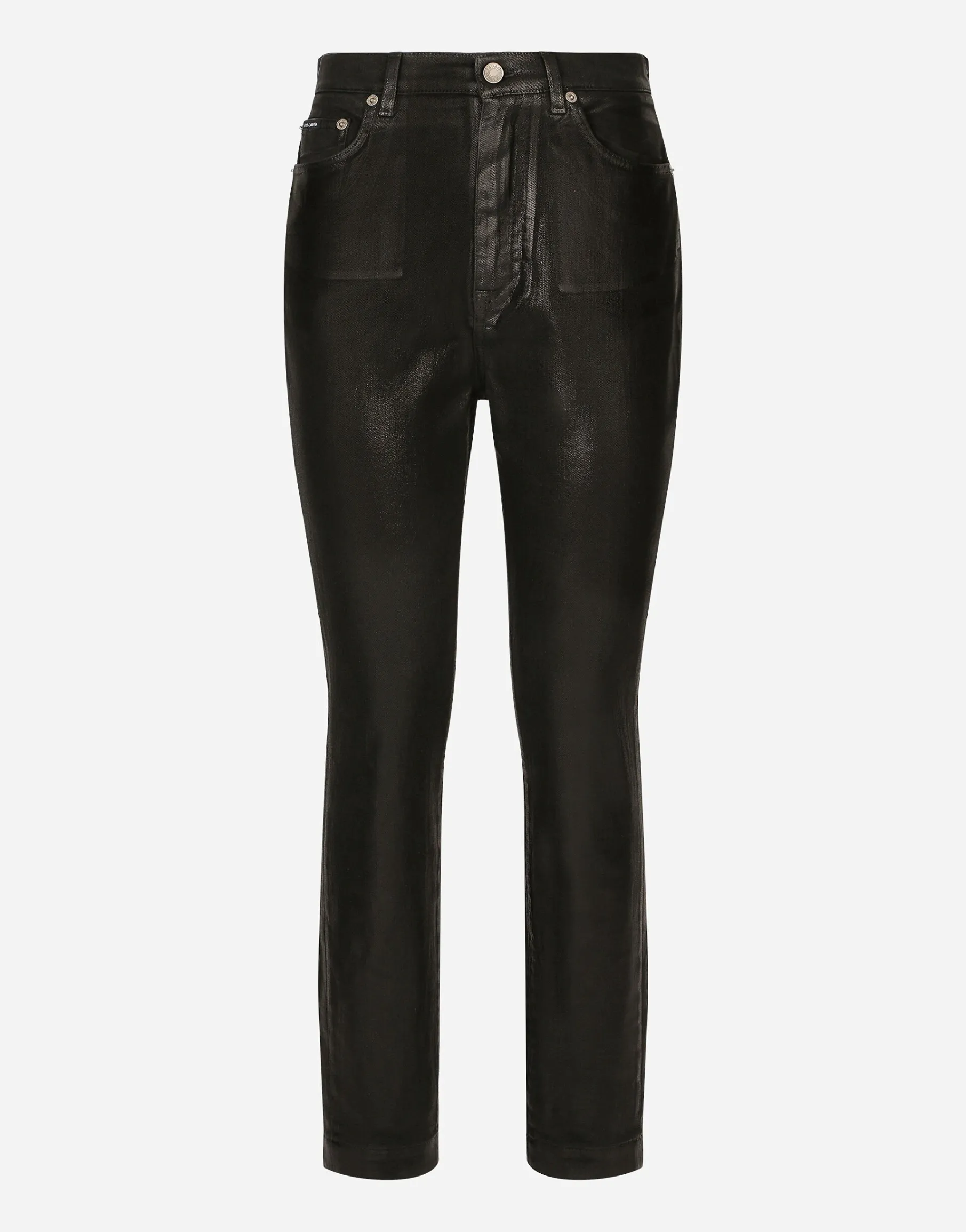 Coated denim Grace jeans