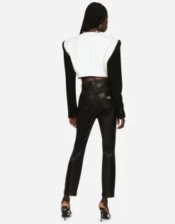 Coated denim Grace jeans
