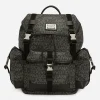 Coated jacquard backpack