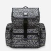 Coated jacquard backpack