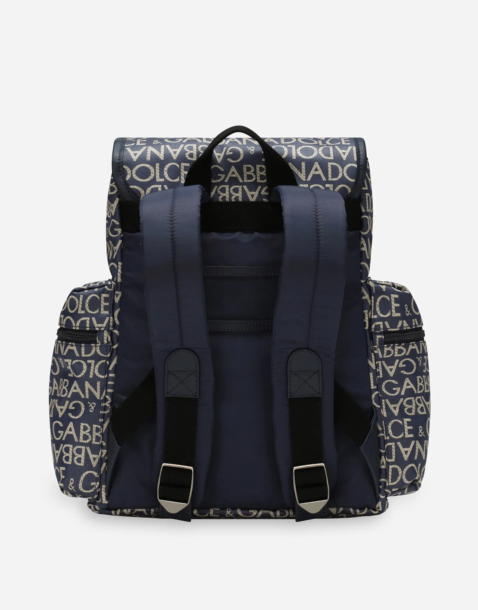 Coated jacquard backpack