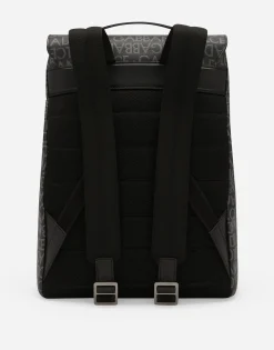 Coated jacquard backpack