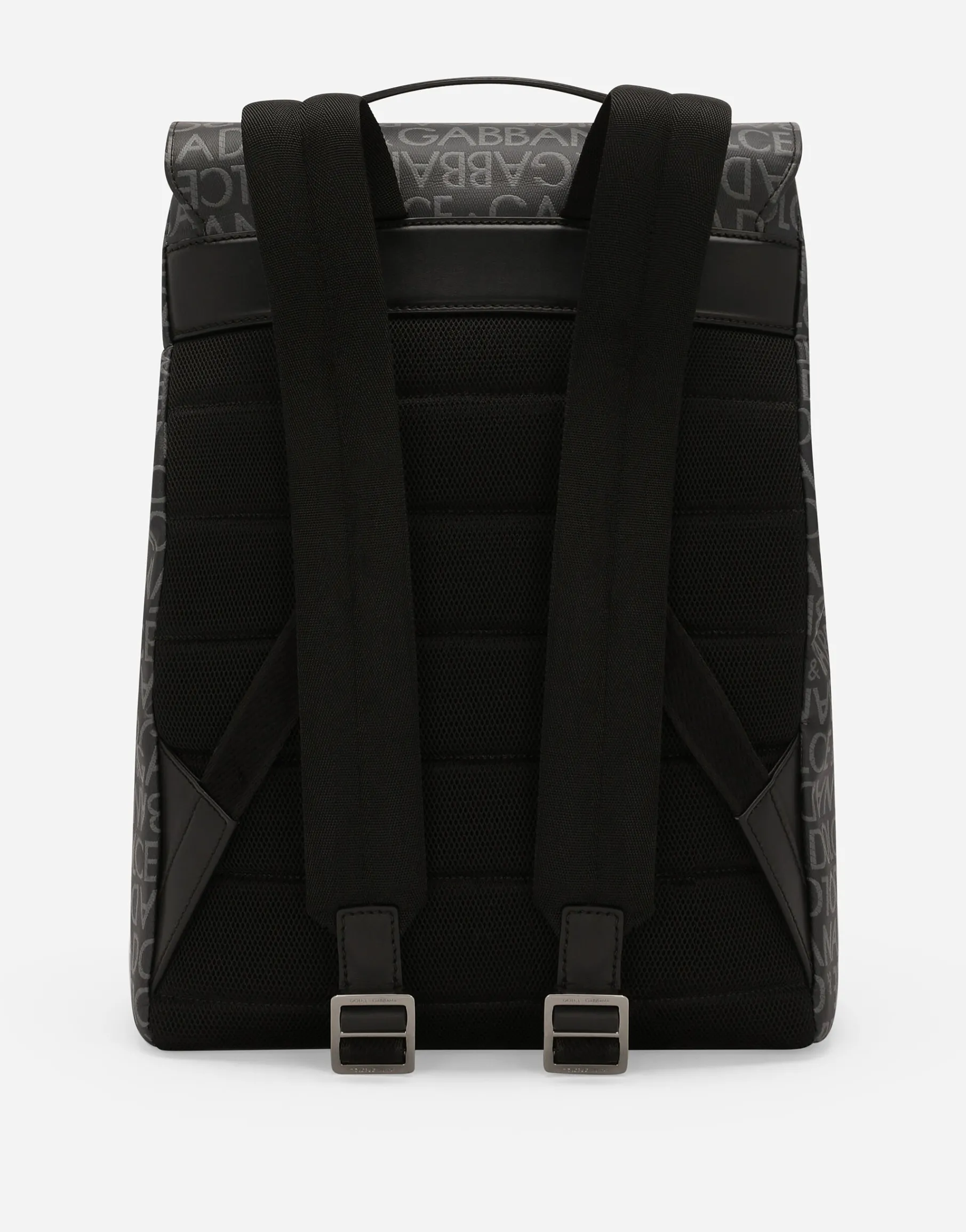 Coated jacquard backpack