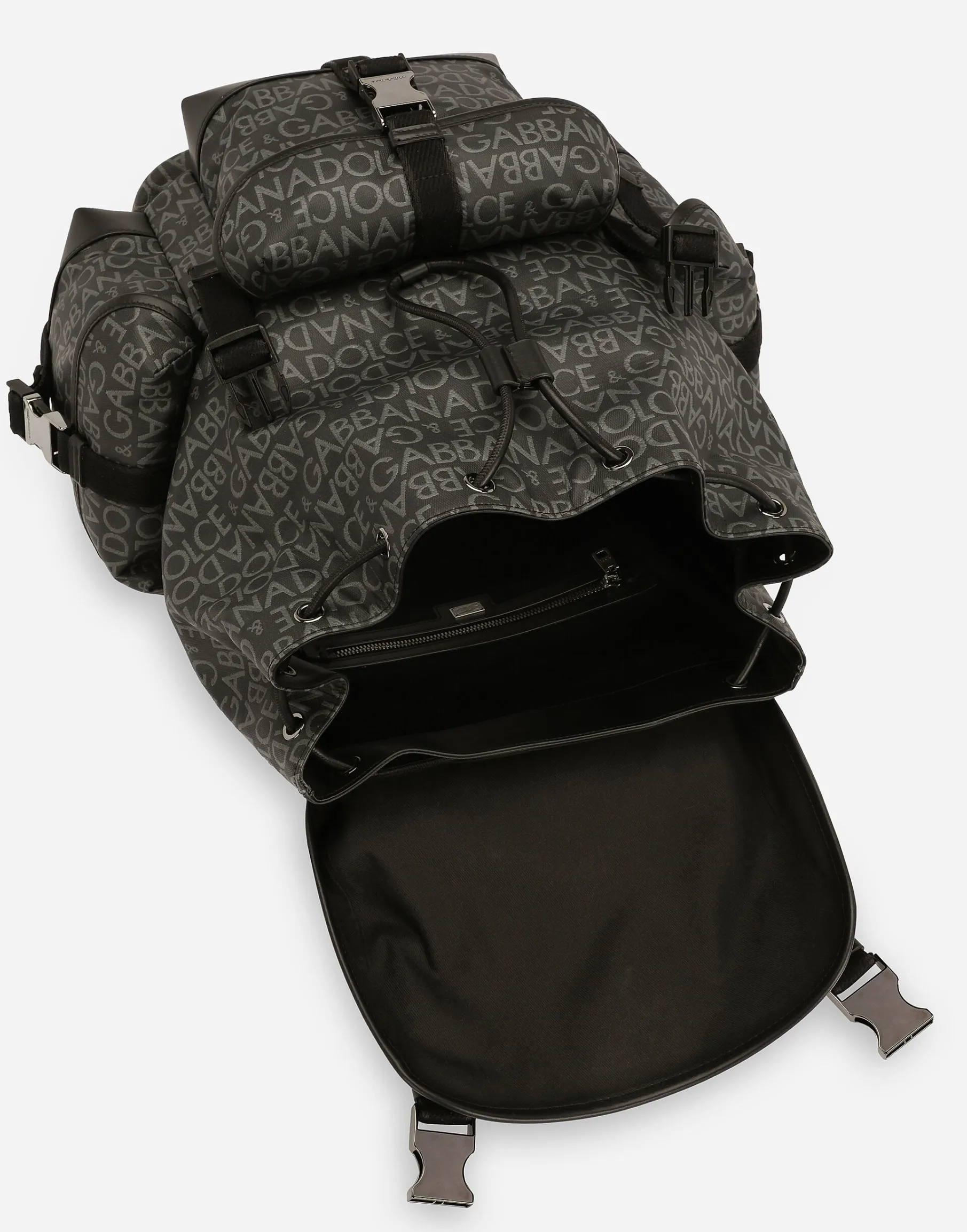 Coated jacquard backpack