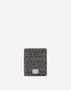 Coated jacquard bifold card holder
