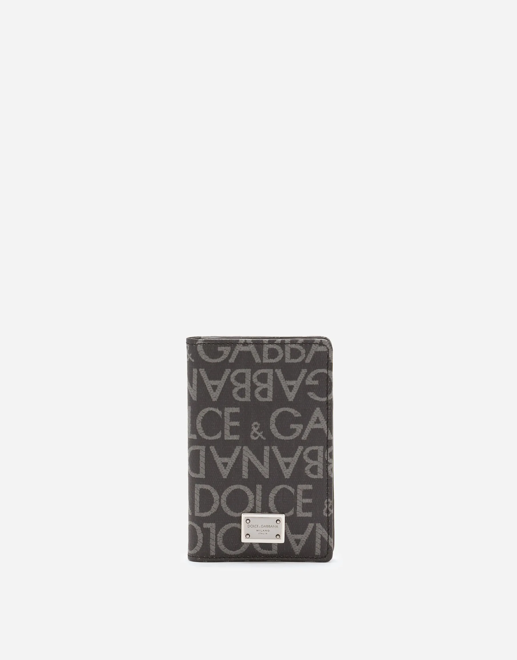 Coated jacquard bifold card holder