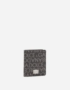 Coated jacquard bifold card holder