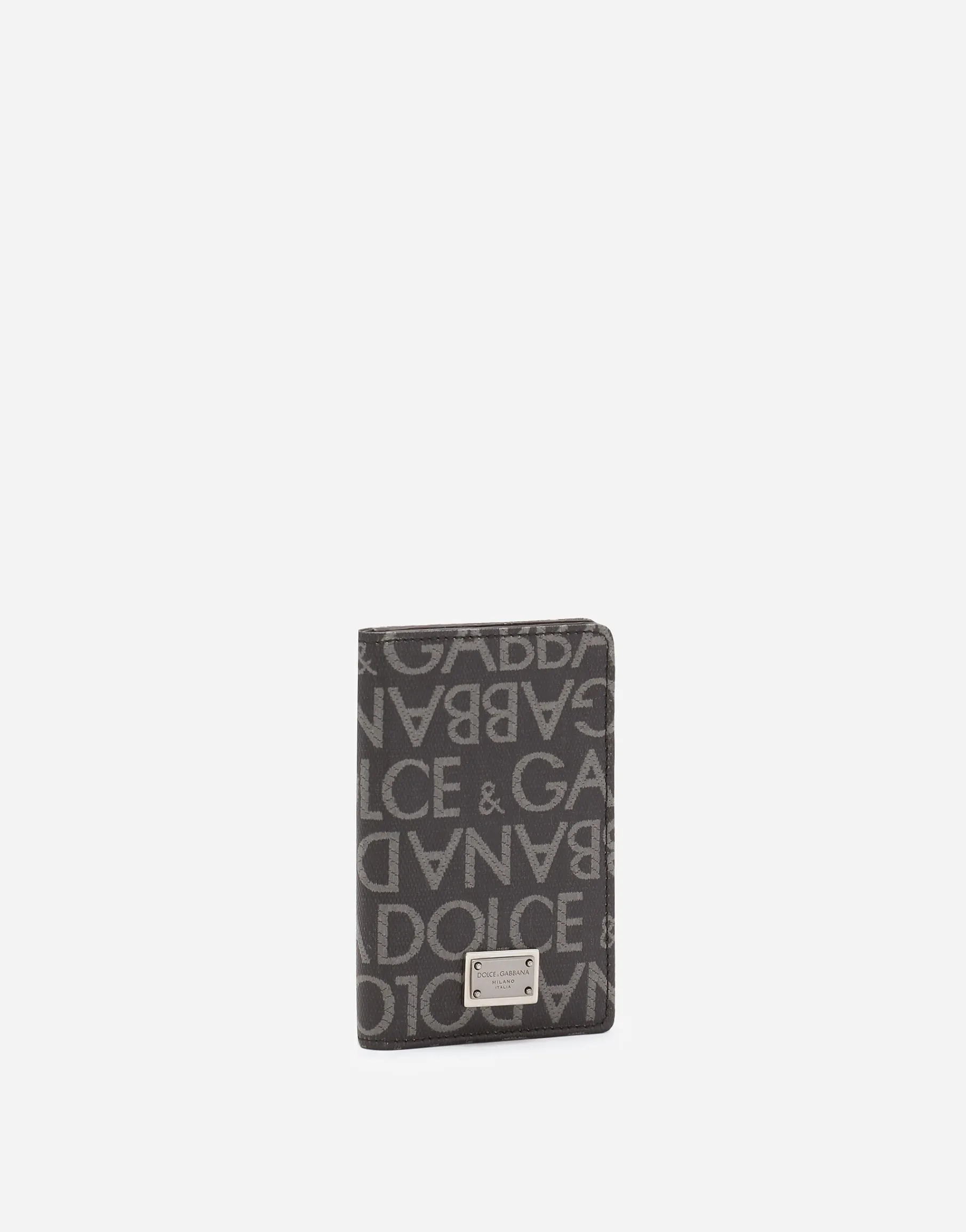 Coated jacquard bifold card holder