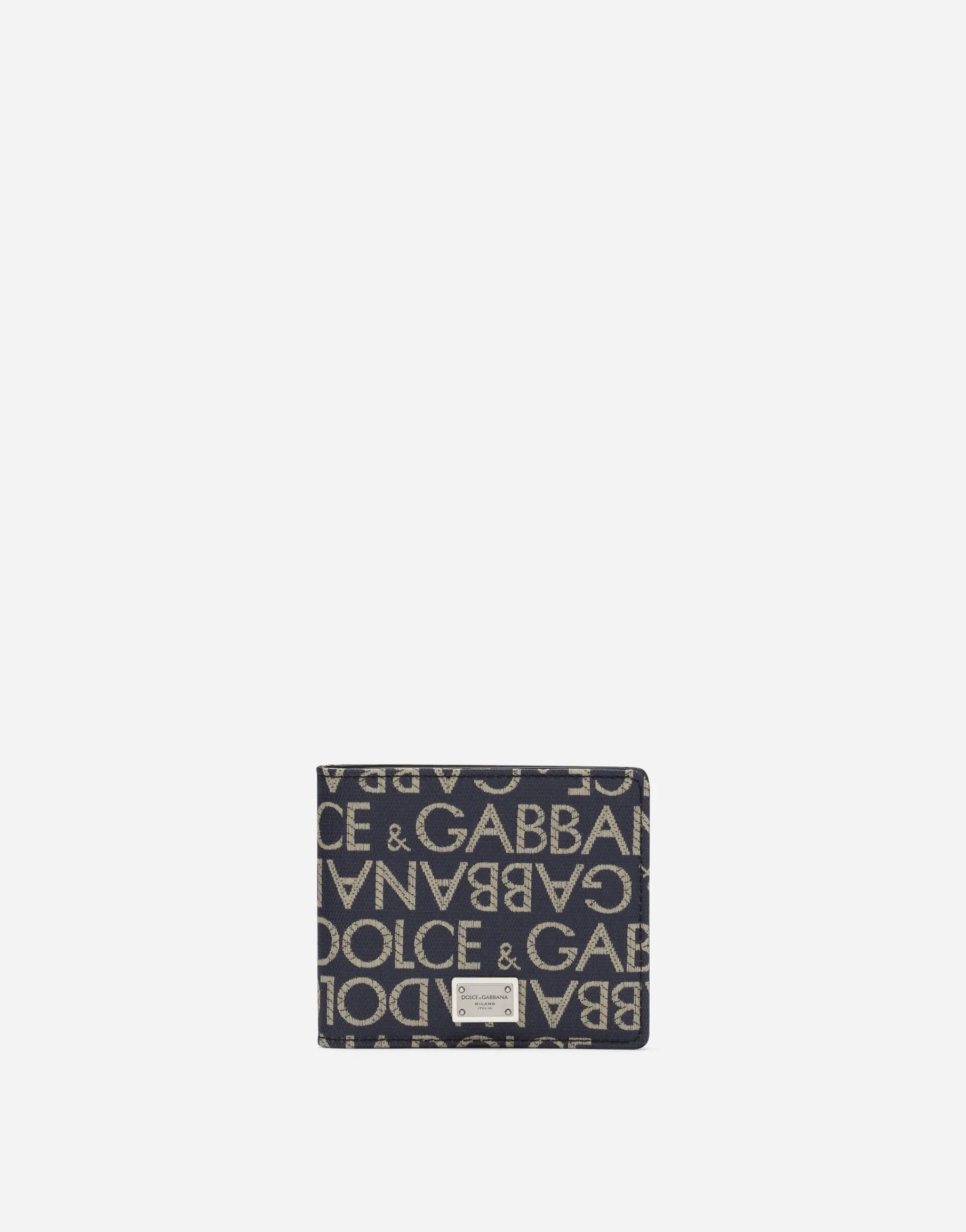 Coated jacquard bifold wallet