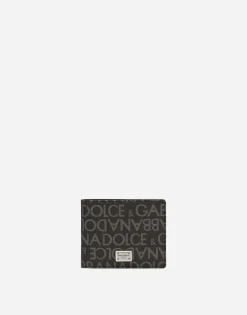 Coated jacquard bifold wallet