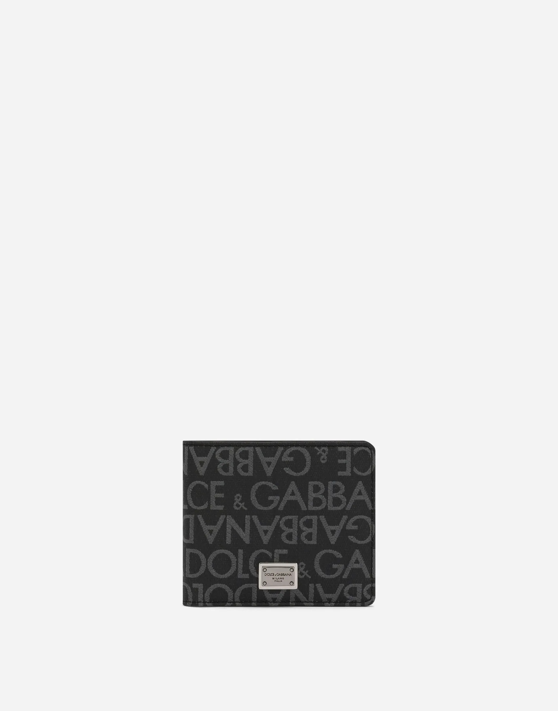 Coated jacquard bifold wallet