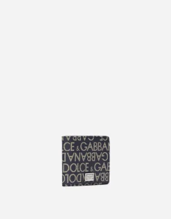 Coated jacquard bifold wallet