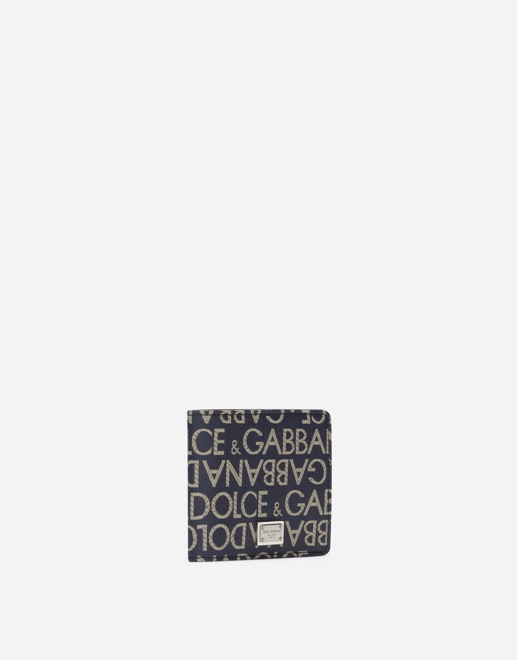 Coated jacquard bifold wallet