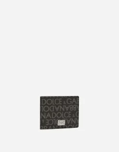 Coated jacquard bifold wallet