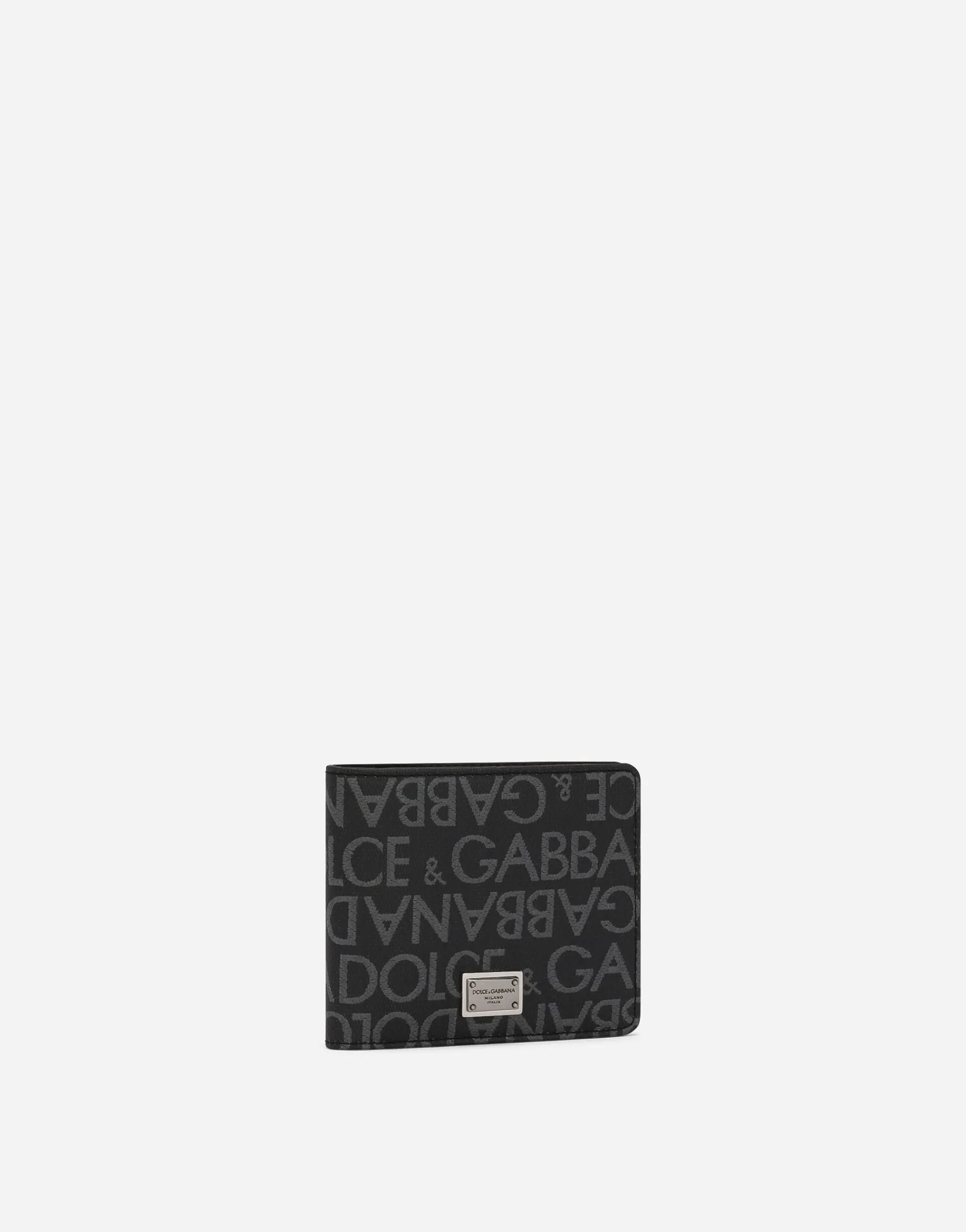 Coated jacquard bifold wallet