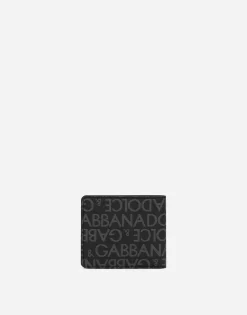 Coated jacquard bifold wallet