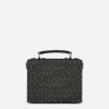 Coated jacquard box bag