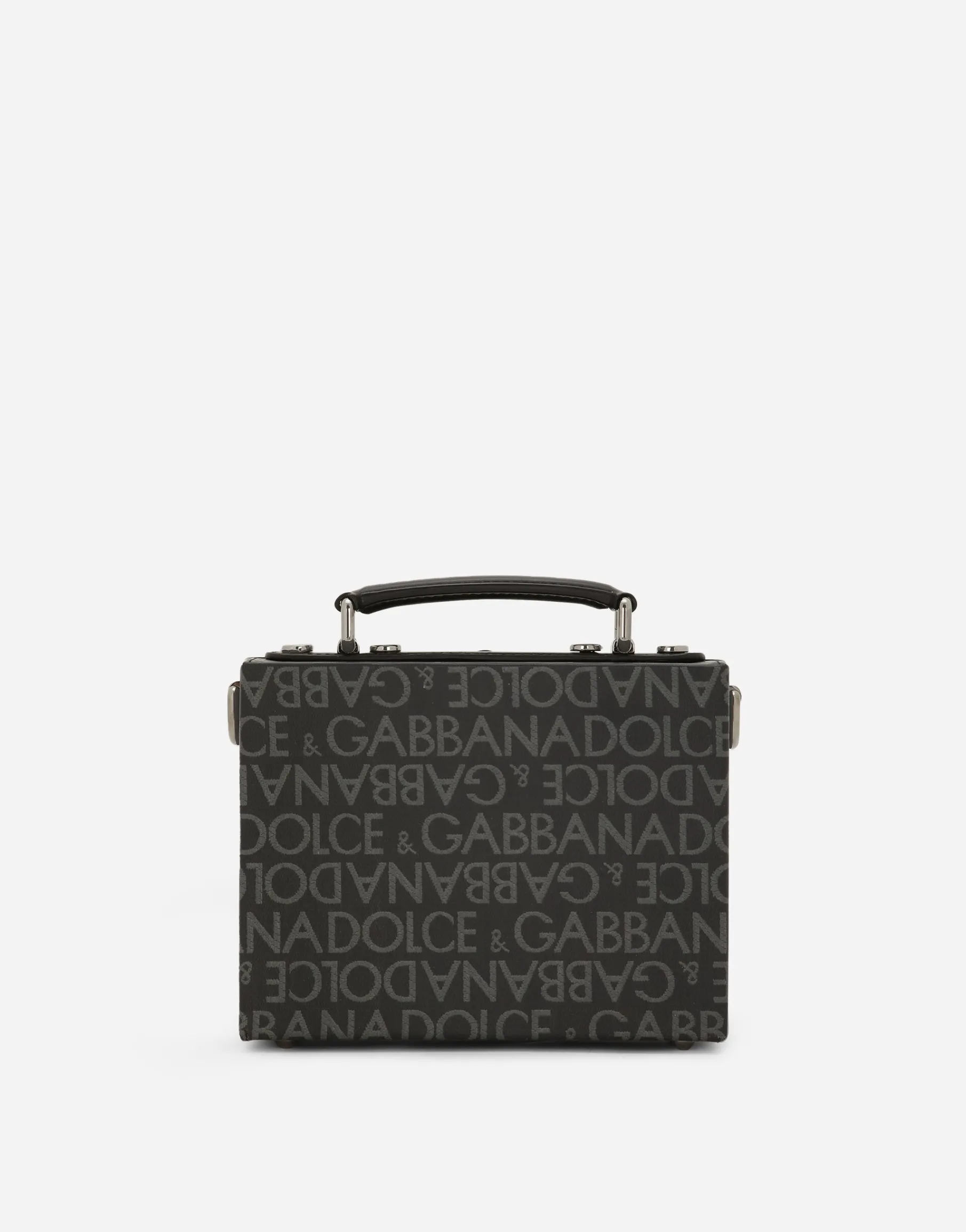 Coated jacquard box bag