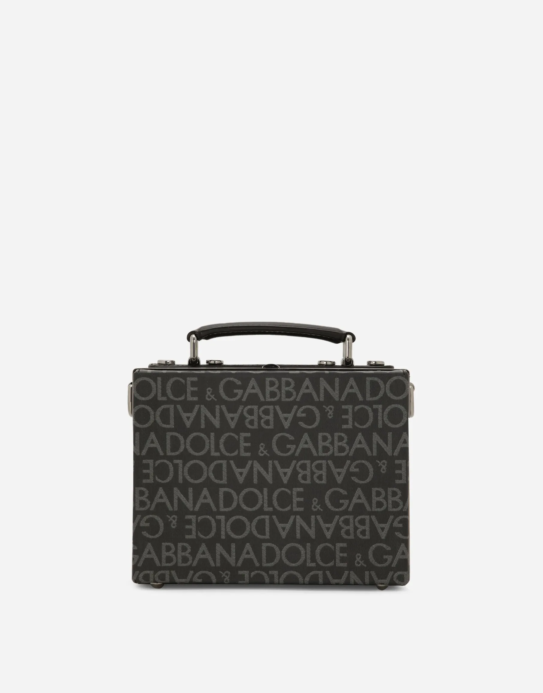 Coated jacquard box bag