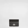 Coated jacquard card holder