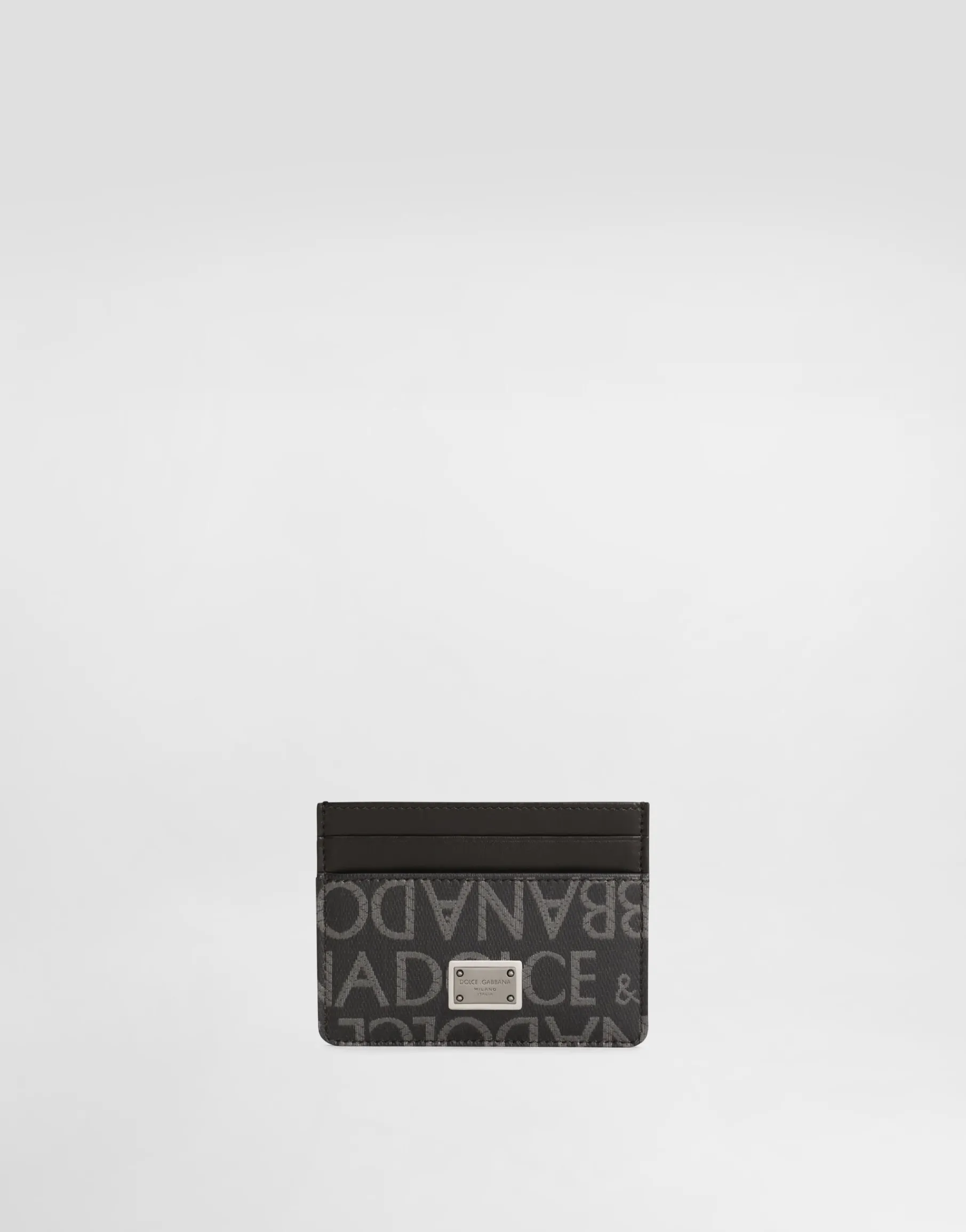 Coated jacquard card holder