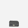 Coated jacquard card holder