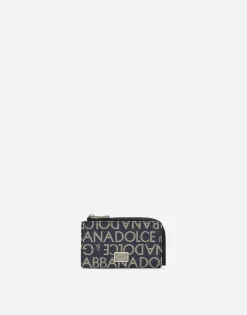 Coated jacquard card holder