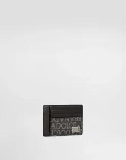 Coated jacquard card holder