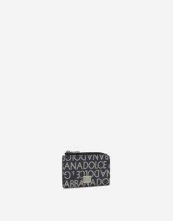 Coated jacquard card holder