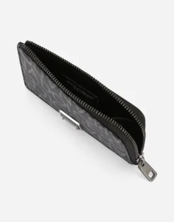 Coated jacquard card holder