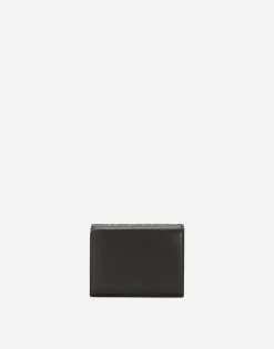 Coated jacquard French flap wallet